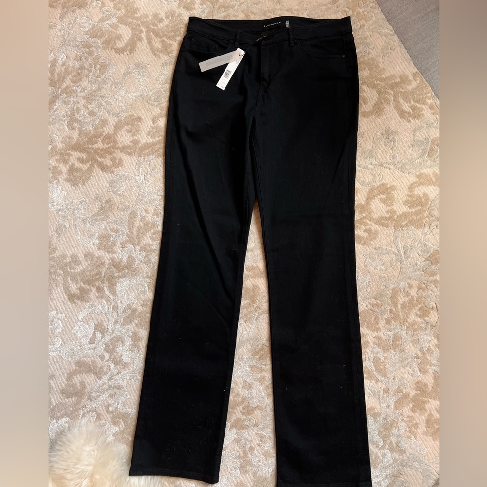 Elie Tahari Adena straight leg black pants